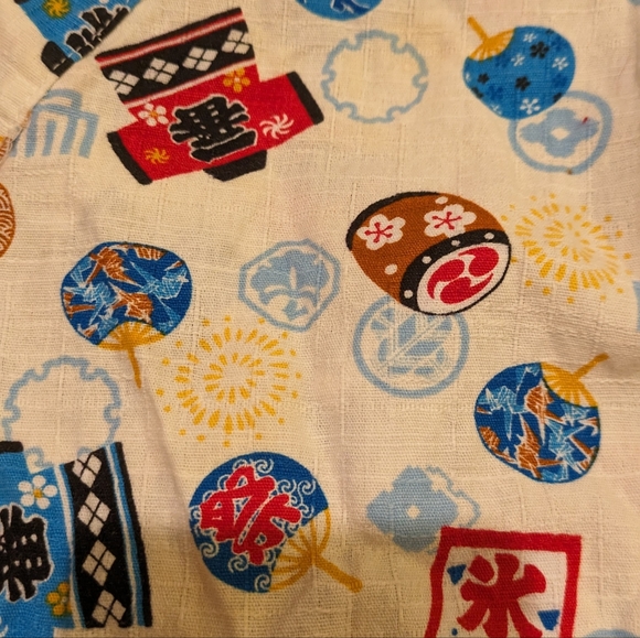 2T toddler yukata summer kimono shorts set jinbei - Picture 4 of 5